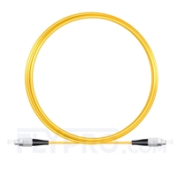 5M（16ft）1550nm FC UPC Simplex Slow Axis Single Mode PVC-3.0mm (OFNR) 3.0mm Polarization Maintaining Fiber Optic Patch Cable