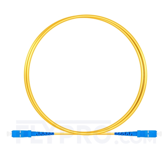Bild von 1M（3ft）1550nm SC UPC Simplex Slow Axis Single Mode PVC-3.0mm (OFNR) 3.0mm Polarization Maintaining Fiber Optic Patch Cable