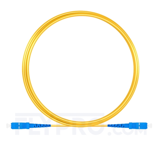 Bild von 5M（16ft）1550nm SC UPC Simplex Slow Axis Single Mode PVC-3.0mm (OFNR) 3.0mm Polarization Maintaining Fiber Optic Patch Cable