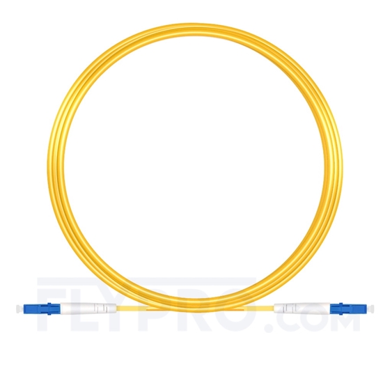 Bild von 10M（33ft）1550nm LC UPC Simplex Slow Axis Single Mode PVC-3.0mm (OFNR) 3.0mm Polarization Maintaining Fiber Optic Patch Cable