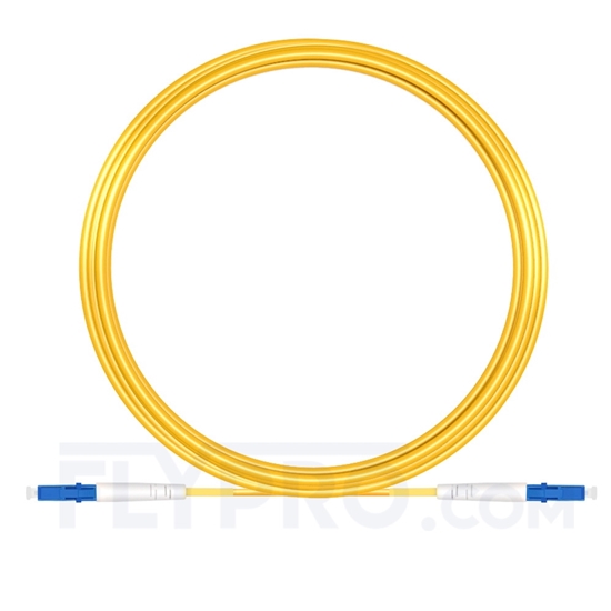 Bild von 15M（49ft）1550nm LC UPC Simplex Slow Axis Single Mode PVC-3.0mm (OFNR) 3.0mm Polarization Maintaining Fiber Optic Patch Cable