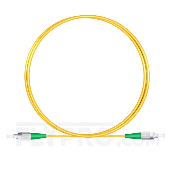 Bild von 1M（3ft）1310nm FC APC Simplex Slow Axis Single Mode PVC-3.0mm (OFNR) 3.0mm Polarization Maintaining Fiber Optic Patch Cable
