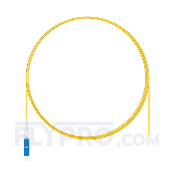 Image de 1m Pigtail à Fibre Optique LC UPC Simplex OS2 Monomode PVC (OFNR) 0,9mm