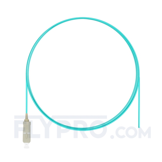 Picture of 1m (3ft) SC UPC Simplex OM3 Multimode  LSZH  0.9mm Fiber Optic Pigtail