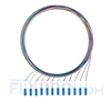 Bild von LWL-Pigtail LC, 12 Fasern LC UPC, Singlemode farbcodiert - nicht ummantelt 1m (3ft)