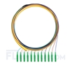 Bild von LWL-Pigtail LC, Bündel 12 Fasern LC APC, OS2 Singlemode - 0,9mm PVC (OFNR) 1,5m (5ft)