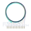 Picture of 1.5m (5ft) LC UPC 12 Fibers OM3 Multimode Bunch PVC (OFNR) 0.9mm Fiber Optic Pigtail