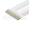 Picture of 1.5m (5ft) LC UPC 12 Fibers OM3 Multimode Bunch PVC (OFNR) 0.9mm Fiber Optic Pigtail