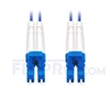 Bild von Gepanzertes LWL-Patchkabel, 1m (3ft) LC UPC auf LC UPC Duplex Stecker, Singlemode PVC (OFNR)