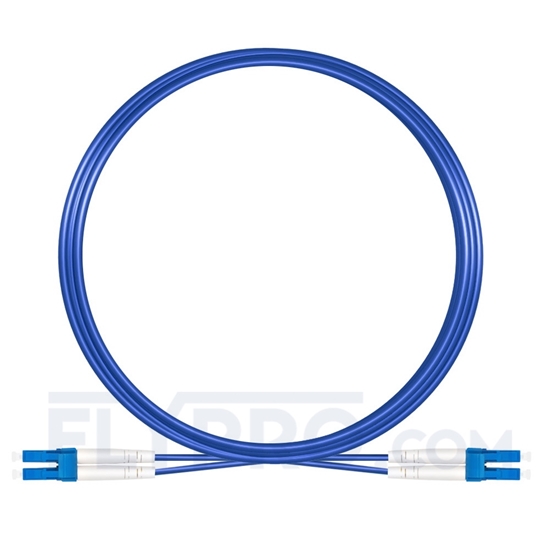 Bild von Gepanzertes LWL-Patchkabel, 10m (33ft) LC UPC auf LC UPC Duplex Stecker, Singlemode PVC (OFNR)