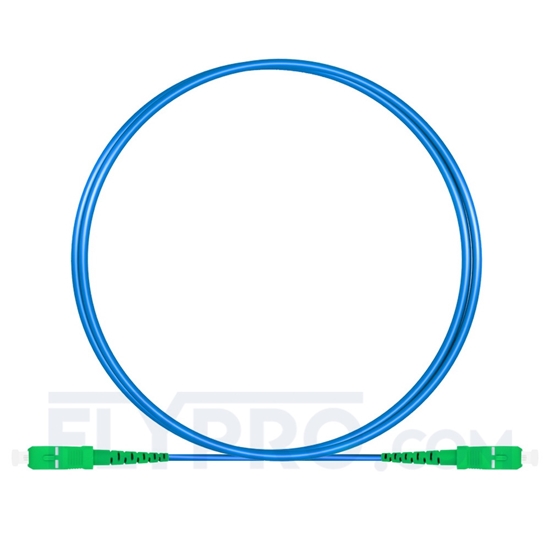Bild von Gepanzertes LWL-Patchkabel, 1m (3ft) SC APC auf SC APC Simplex Stecker, Singlemode PVC (OFNR)