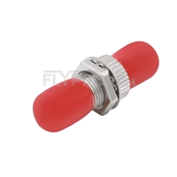 ST/UPC to ST/UPC Simplex Single Mode Metal Fiber Optic Adapter/Mating Sleeve without Flange