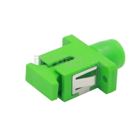 FC/APC to SC/APC Hybrid Simplex Single Mode Plastic Fiber Optic Adapter/Mating Sleeve, Female to Female