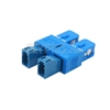Bild von LC/UPC Buchse auf SC/UPC Stecker Duplex Singlemode LWL-Adapter aus Kunststoff