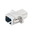 Image de Adaptateur à Fibre Optique/Manchon d'Accouplement Métallique SC vers LC Hybride Simplex, Femelle vers Femelle