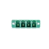 Picture of LC/UPC to LC/UPC 10G Quad OM3 Multimode Plastic Fiber Adapter/Mating Sleeve with Flange, Aqua