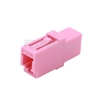 Image de Adaptateur à Fibre Optique/Manchon d'Accouplement Plastique LC/UPC vers LC/UPC 10G Multimode OM4 Simplex avec Bride, Violet