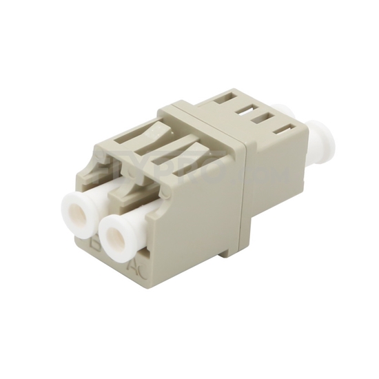 Image de Adaptateur à Fibre Optique/Manchon d'Accouplement LC/UPC vers LC/UPC Multimode OM1/OM2 Duplex avec Bride