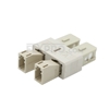 Picture of LC/UPC Female to SC/UPC Male Duplex OM1 Multimode Plastic Fiber Optic Adapter