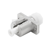 Picture of FC to LC Hybrid Simplex Metal Fiber Optic Adapter/Mating Sleeve, Female to Female