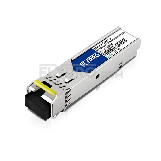 Bild von Moxa SFP-1G10BLC Kompatibles 1000Base-BX SFP 1550nm-TX/1310nm-RX 20km SMF(LC Single) DOM Optische Transceiver