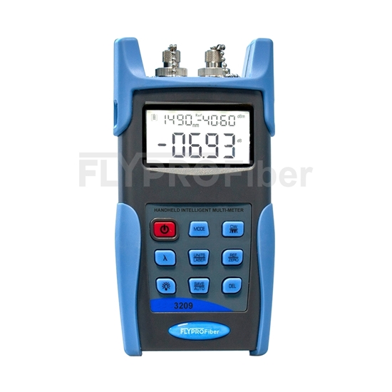 Picture of FLYPROFiber OPM-209C Power Meter + Laser Source Handheld Optical Multimeter with 2.5mm FC/SC/ST Connector
