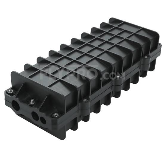 Image de Personnalisation de Boîtier En Ligne de Protection d'Épissure par Fusion à Fibre Optique, 3 Entrées-3 Sorties