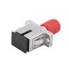 Picture of ST-SC Hybrid Simplex Single Mode Metal Fiber Optic Adapter/Mating Sleeve, Female to Female