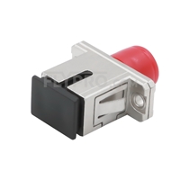 FC-SC Hybrid Simplex copper Fiber Optic Adapter/Mating Sleeve, Female to Female